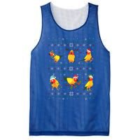 Funny Santa Parrot Decorations Sun Conure Ugly Christmas Cute Gift Mesh Reversible Basketball Jersey Tank