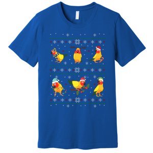 Funny Santa Parrot Decorations Sun Conure Ugly Christmas Cute Gift Premium T-Shirt