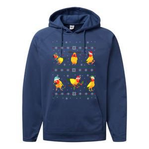 Funny Santa Parrot Decorations Sun Conure Ugly Christmas Cute Gift Performance Fleece Hoodie