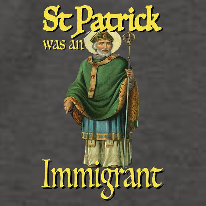 Funny St Patrick Was An Immigrant Politics Statement Vector Backpack