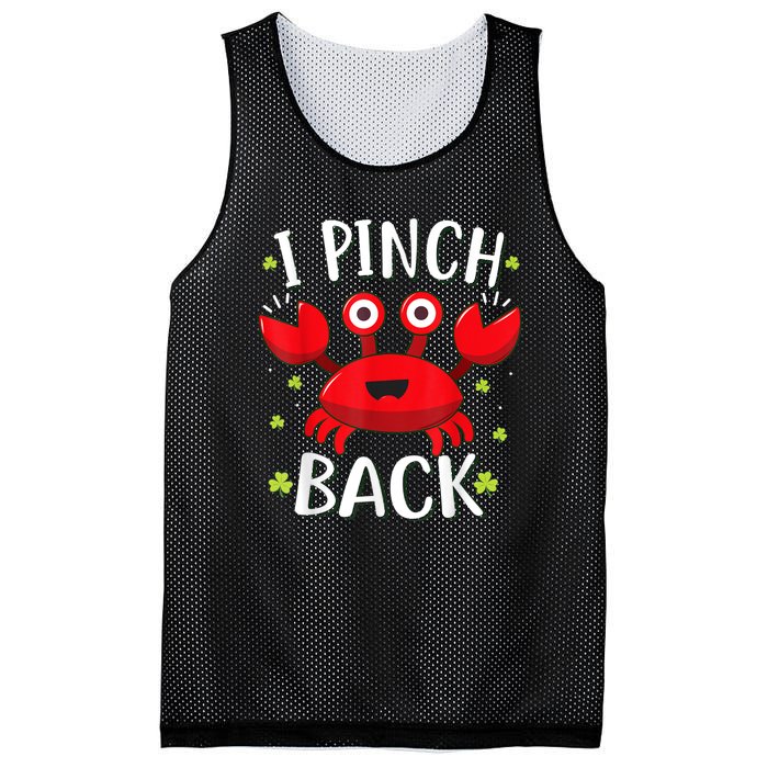 Funny St Patrick’s Day Tee Crab I Pinch Back Mesh Reversible Basketball Jersey Tank