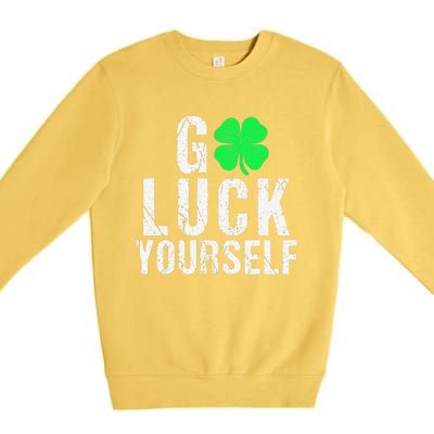 Funny Saint Patrick's Day For Adults Women Premium Crewneck Sweatshirt