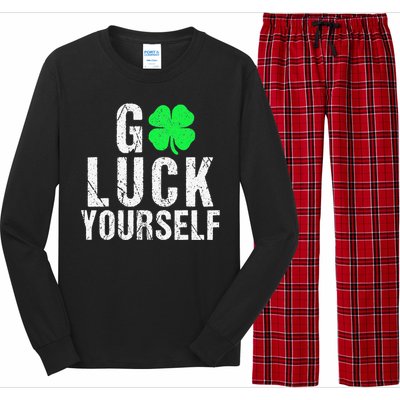 Funny Saint Patrick's Day For Adults Women Long Sleeve Pajama Set