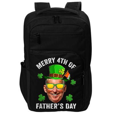 Funny St Patrick's Day Joe Biden Merry 4th Of Father's Day Impact Tech Backpack