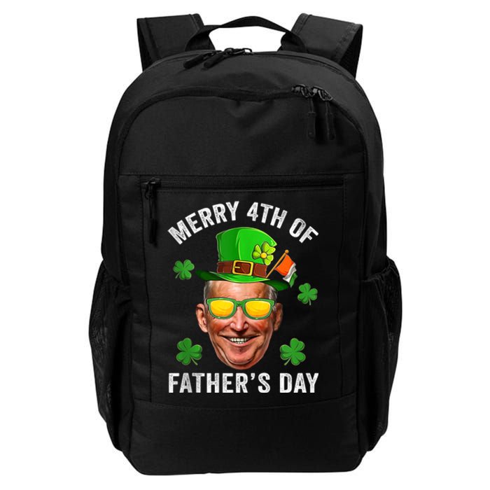 Funny St Patrick's Day Joe Biden Merry 4th Of Father's Day Daily Commute Backpack