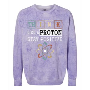 Funny Science Puns Proton Periodic Table Chemist Chemistry Colorblast Crewneck Sweatshirt