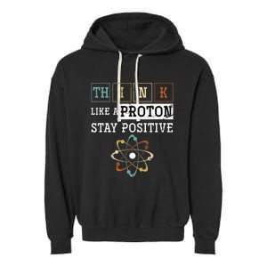 Funny Science Puns Proton Periodic Table Chemist Chemistry Garment-Dyed Fleece Hoodie