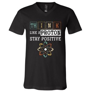 Funny Science Puns Proton Periodic Table Chemist Chemistry V-Neck T-Shirt