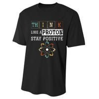 Funny Science Puns Proton Periodic Table Chemist Chemistry Performance Sprint T-Shirt