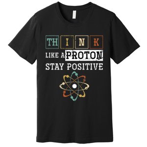 Funny Science Puns Proton Periodic Table Chemist Chemistry Premium T-Shirt