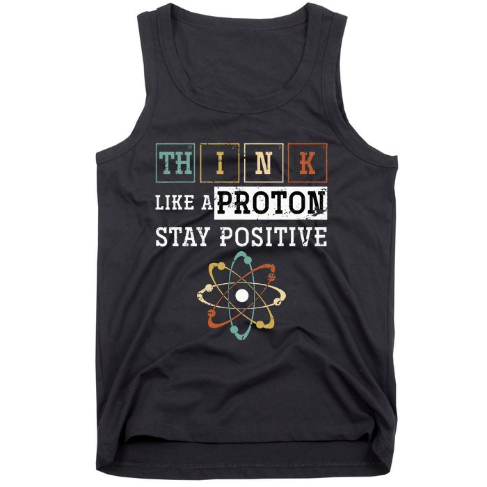 Funny Science Puns Proton Periodic Table Chemist Chemistry Tank Top