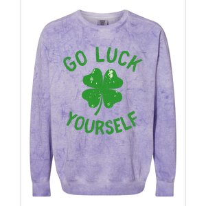 Funny Saint Patrick's Day Love For Adults Women Colorblast Crewneck Sweatshirt