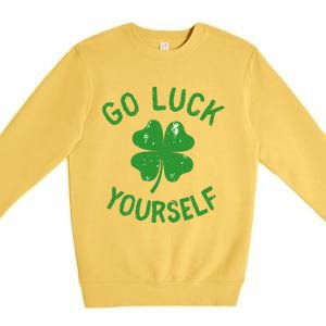 Funny Saint Patrick's Day Love For Adults Women Premium Crewneck Sweatshirt