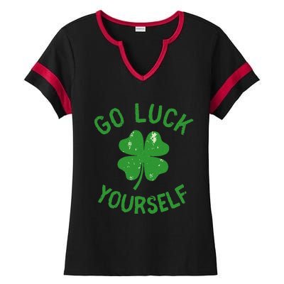 Funny Saint Patrick's Day Love For Adults Women Ladies Halftime Notch Neck Tee