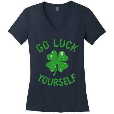 Funny Saint Patrick's Day Love For Adults Women Women's V-Neck T-Shirt