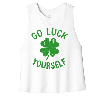 Funny Saint Patrick's Day Love For Adults Women Women's Racerback Cropped Tank