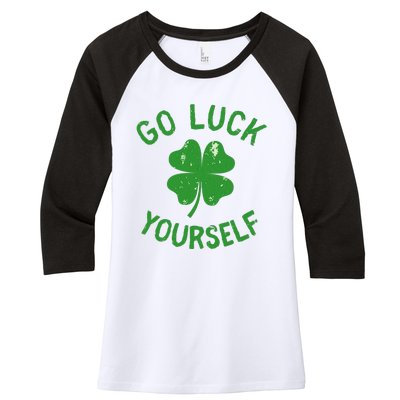 Funny Saint Patrick's Day Love For Adults Women Women's Tri-Blend 3/4-Sleeve Raglan Shirt