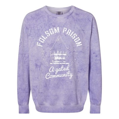 Folsom State Prison Prison State Correctional Warden Colorblast Crewneck Sweatshirt