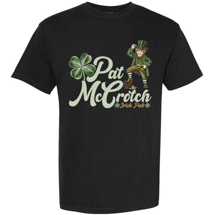 Funny St. Patrick's Day Pat McCrotch Irish Pub Leprechaun Garment-Dyed Heavyweight T-Shirt