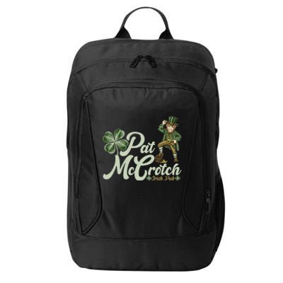 Funny St. Patrick's Day Pat McCrotch Irish Pub Leprechaun City Backpack