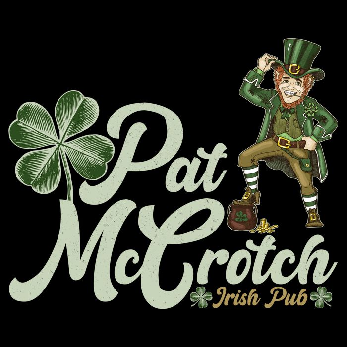 Funny St. Patrick's Day Pat McCrotch Irish Pub Leprechaun Bucket Hat