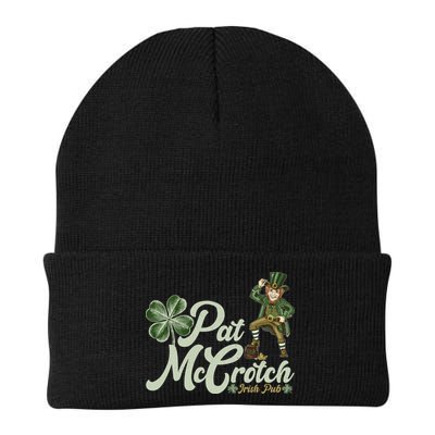 Funny St. Patrick's Day Pat McCrotch Irish Pub Leprechaun Beanie