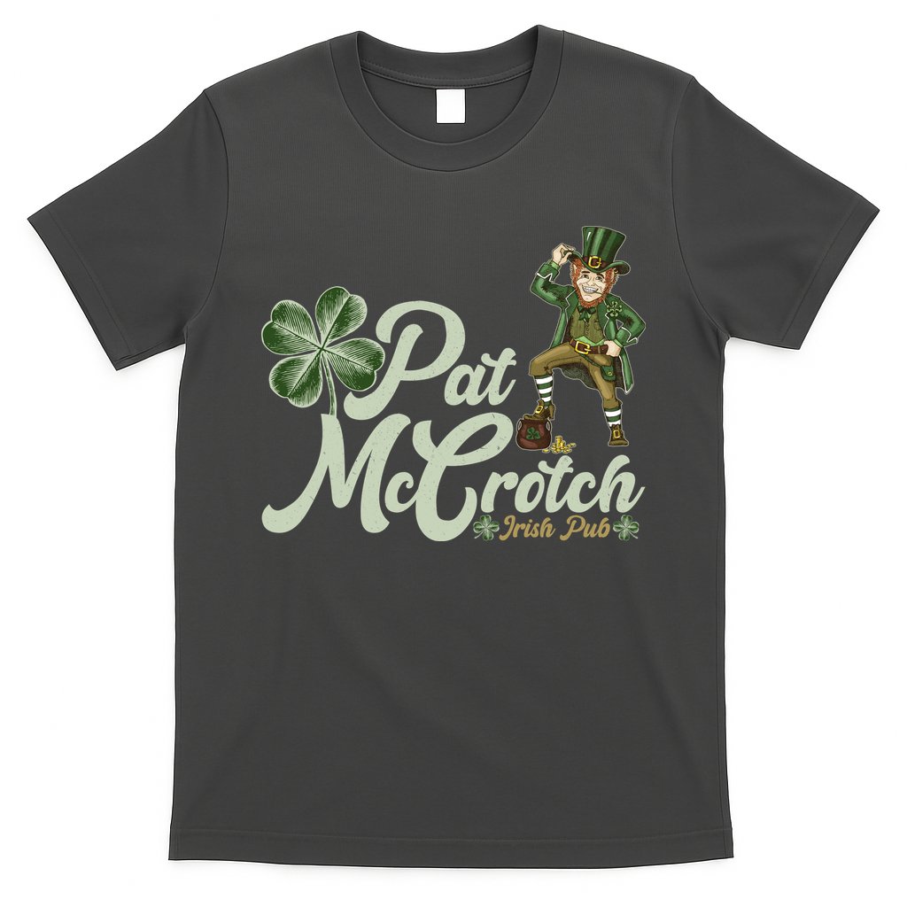 Funny St. Patrick's Day Pat McCrotch Irish Pub Leprechaun T-Shirt
