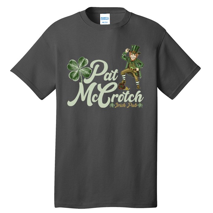 Funny St. Patrick's Day Pat McCrotch Irish Pub Leprechaun Tall T-Shirt