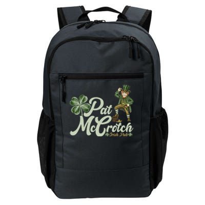 Funny St. Patrick's Day Pat McCrotch Irish Pub Leprechaun Daily Commute Backpack