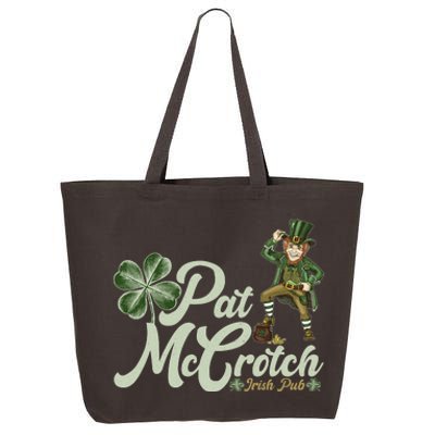 Funny St. Patrick's Day Pat McCrotch Irish Pub Leprechaun 25L Jumbo Tote