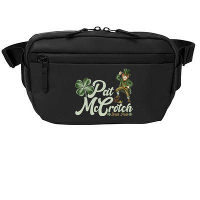 Funny St. Patrick's Day Pat McCrotch Irish Pub Leprechaun Crossbody Pack