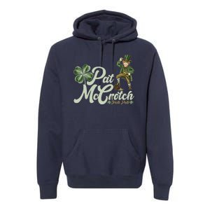 Funny St. Patrick's Day Pat McCrotch Irish Pub Leprechaun Premium Hoodie