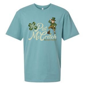 Funny St. Patrick's Day Pat McCrotch Irish Pub Leprechaun Sueded Cloud Jersey T-Shirt