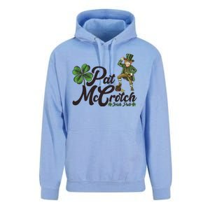 Funny St. Patrick's Day Pat McCrotch Irish Pub Leprechaun Unisex Surf Hoodie