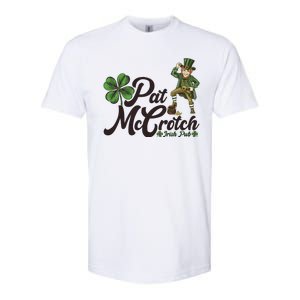 Funny St. Patrick's Day Pat McCrotch Irish Pub Leprechaun Softstyle CVC T-Shirt