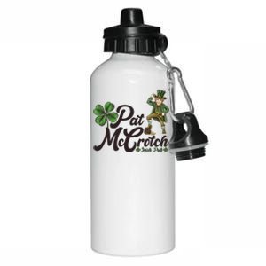 Funny St. Patrick's Day Pat McCrotch Irish Pub Leprechaun Aluminum Water Bottle