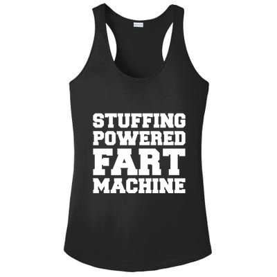 Fuckadvertisements Stuffing Powered Fart Machine Ladies PosiCharge Competitor Racerback Tank