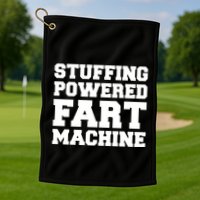 Fuckadvertisements Stuffing Powered Fart Machine Golf Towel