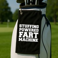 Fuckadvertisements Stuffing Powered Fart Machine Golf Towel