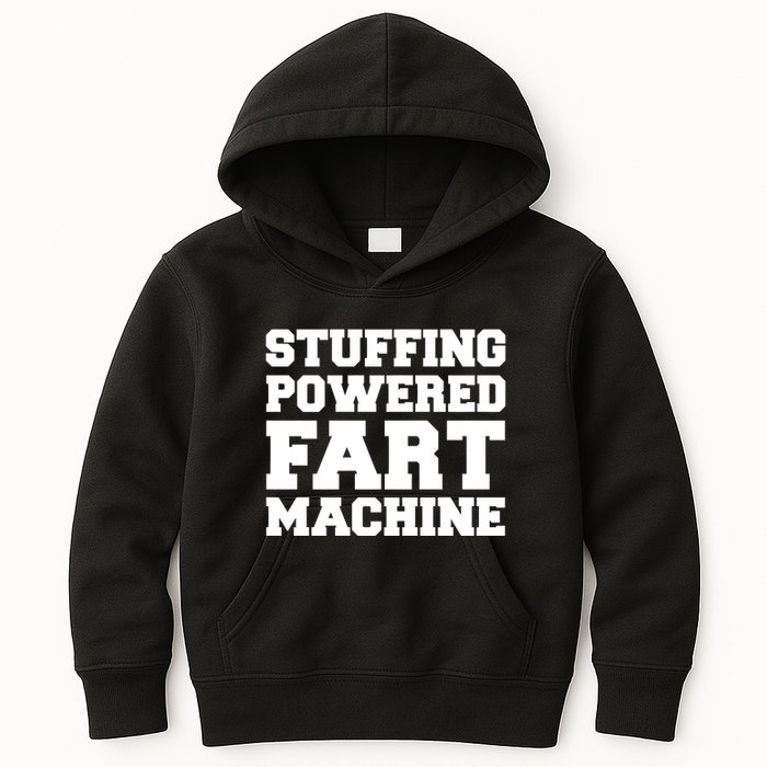 Fuckadvertisements Stuffing Powered Fart Machine Kids Hoodie