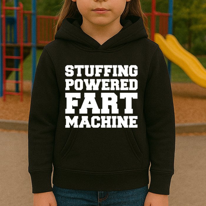 Fuckadvertisements Stuffing Powered Fart Machine Kids Hoodie