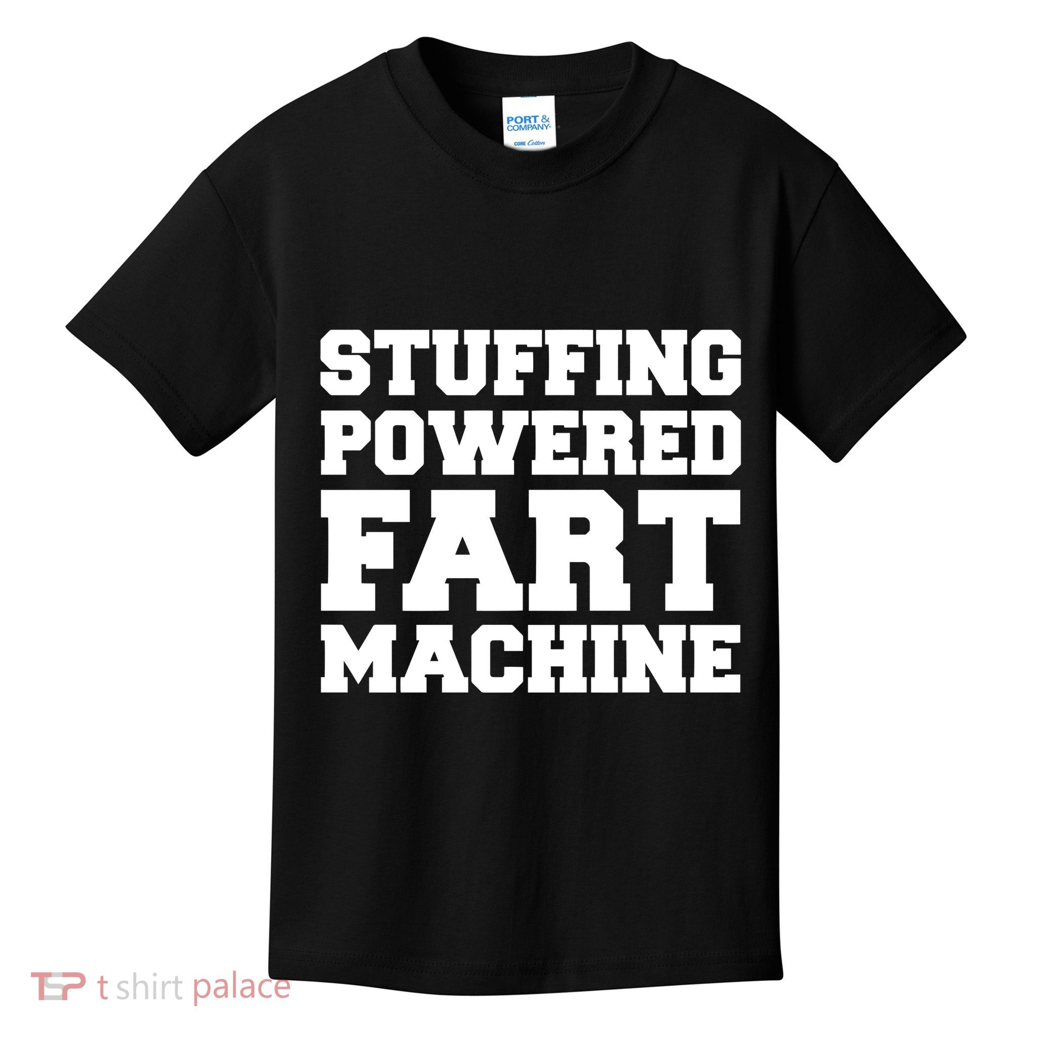 Fuckadvertisements Stuffing Powered Fart Machine Kids T-Shirt
