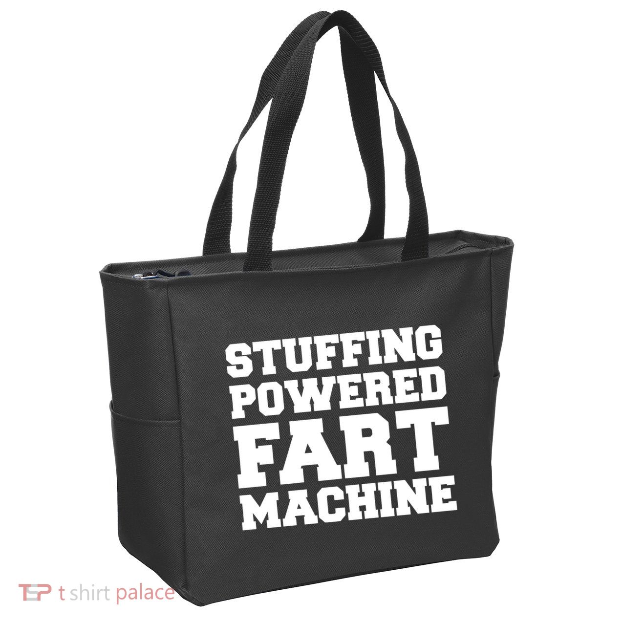 Fuckadvertisements Stuffing Powered Fart Machine Zip Tote Bag
