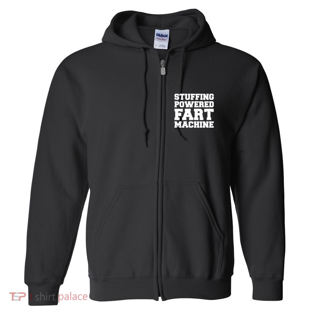 Fuckadvertisements Stuffing Powered Fart Machine Full Zip Hoodie