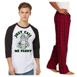 Funny Saint Patricks Day Just Call Me Paddy Raglan Sleeve Pajama Set