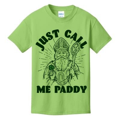 Funny Saint Patricks Day Just Call Me Paddy Kids T-Shirt