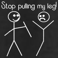 Funny Stop Pulling My Leg Pun Slogan Funny Tumbler