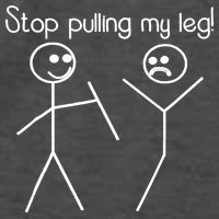 Funny Stop Pulling My Leg Pun Slogan Funny Vector Backpack