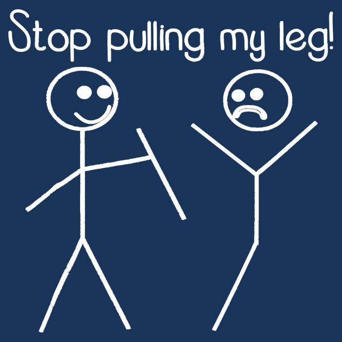 Funny Stop Pulling My Leg Pun Slogan Funny Button