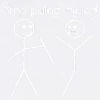 Funny Stop Pulling My Leg Pun Slogan Funny Garment-Dyed Sweatshirt